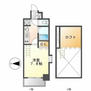 プレサンス名古屋駅前アクシス【605号室】の間取り