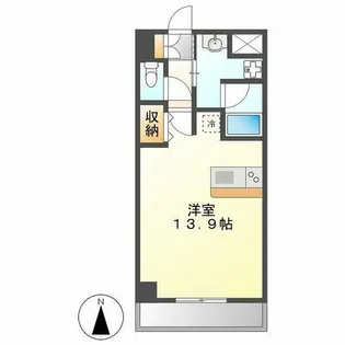 SKYGATE主税町【303号室】の間取り