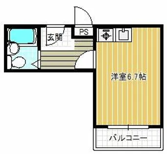 スクエア錦織【3階】の間取り