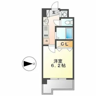 プレサンス名古屋城前ラバンカ【4階】の間取り