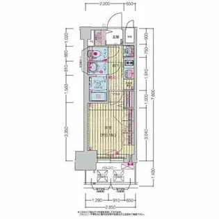 プレサンス上前津ディアシス【8階】の間取り