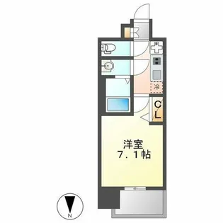 メイクスデザイン鶴舞【14階】の間取り