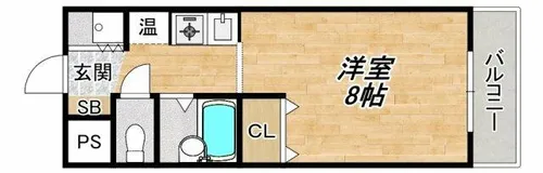 大阪府箕面市小野原東1丁目【マンション】の間取り