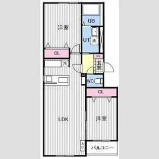 ラ・メゾン・ドゥースⅡ【2階】の間取り