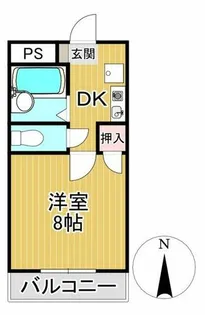 野中ハイツ【301号室】の間取り