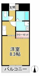 ローズガーデンⅡ【402号室】の間取り