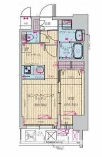 プレサンス四天王寺前夕陽ヶ丘ヴィリード【13階】の間取り