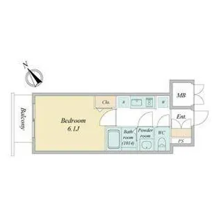 愛知県名古屋市熱田区伝馬2丁目【マンション】の間取り