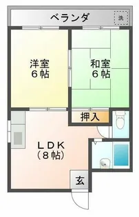 リアルティ本多聞Ⅱ【2階】の間取り