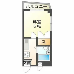 サクセス本多聞【4階】の間取り