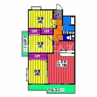 ドミール シャトー【5階】の間取り