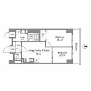 リアライズ今里南【2階】の間取り