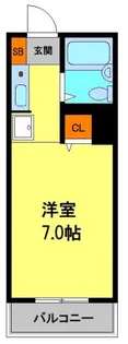 メゾン鼓ヶ滝【206号室】の間取り