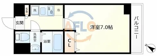 ラクラス福島野田【11階】の間取り