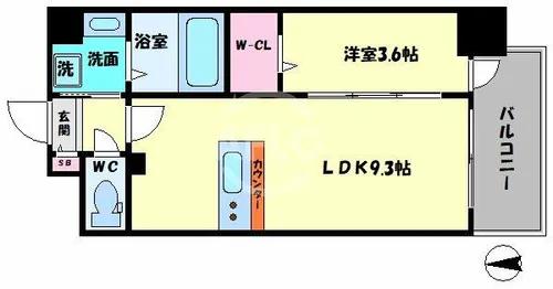 ファステート難波グランプリ【3階】の間取り