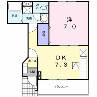 ブリーゼSK・Ⅱ【1階】の間取り
