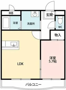シャルル大宗【4階】の間取り