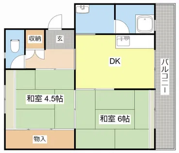 ビレッジハウス外町2号棟【0305号室】の間取り