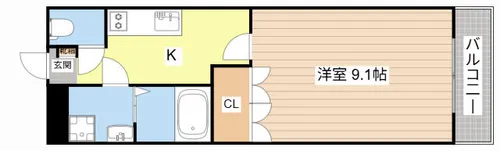 グランチェスタホンダ【1階】の間取り