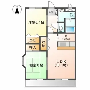 ひまわり【2階】の間取り