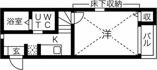ヴェリテール本陣【1階】の間取り