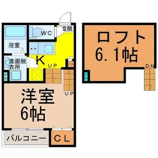 愛知県名古屋市中村区若宮町3丁目【アパート】の間取り