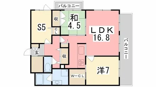 デュオプレステージ姫路駅前【404号室】の間取り