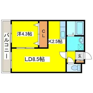 サイレンスワンダードッグ【302号室】の間取り