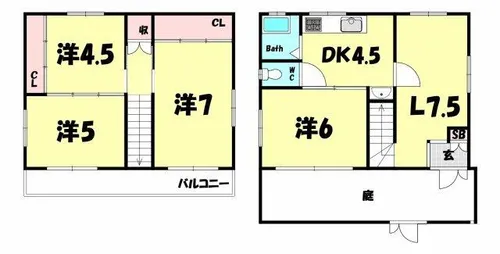 兵庫県神戸市中央区中尾町【一戸建】の間取り