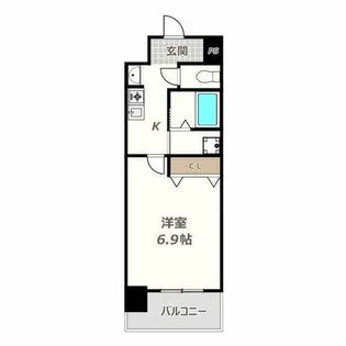 SWISS天王寺Ⅰ【203号室】の間取り