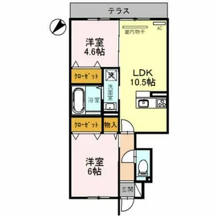 龍ノ樹マンションⅡ【201号室】の間取り