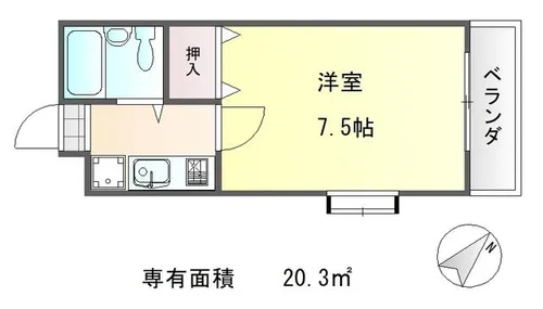 ア-バンレジデンス神山台【2階】の間取り