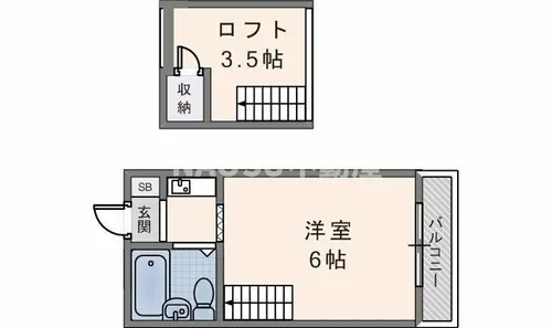 ケープロフト【415号室】の間取り