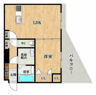 シャーメゾンアルル【1階】の間取り