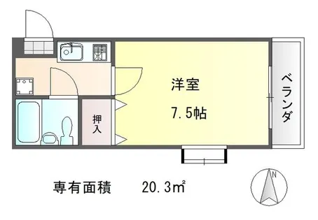 ア-バンレジデンス神山台【1階】の間取り