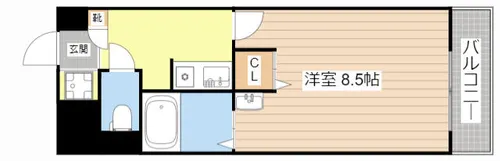 サンクリエート草津【9B号室】の間取り