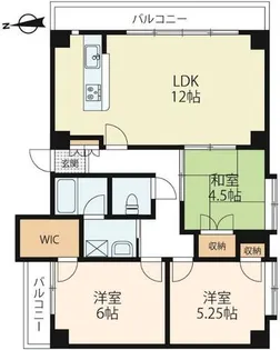 シャトー石山【202号室】の間取り