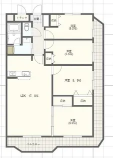 手柄アートスカイハイツ【8階】の間取り