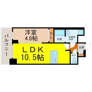 プレサンス上前津オレシア【14階】の間取り