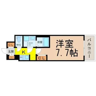SーRESIDENCE堀田NorthII【4階】の間取り
