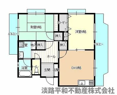 コーポ生子【201号室】の間取り