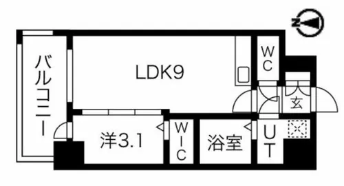 エスグランデ難波グランツ【8階】の間取り