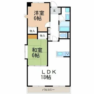 サンコートKASUGA【303号室】の間取り
