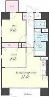 サンエスケーイワタ名城【9階】の間取り
