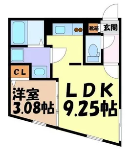 quador車道【3階】の間取り