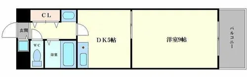 グリーンプラザ瓦町【8階】の間取り