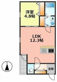 Precious庄内通【3階】の間取り