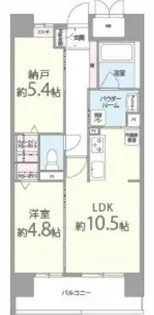 ルセル上町台【6階】の間取り