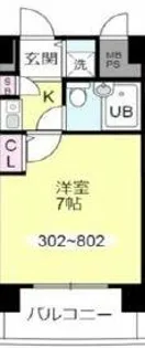 シロハイヌ弁天町【503号室】の間取り