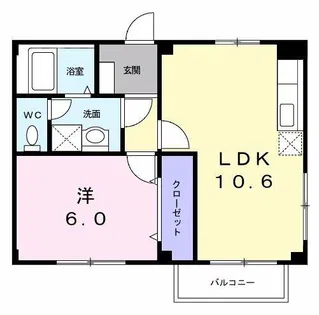 サニーヴィラ【1階】の間取り